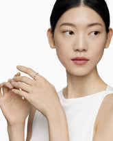 Cable Collectibles® Stations Stack Ring in 18K Rose Gold with Diamonds, 2mm